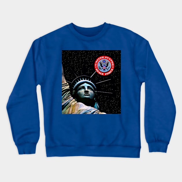 USSF and lady liberty Crewneck Sweatshirt by dltphoto